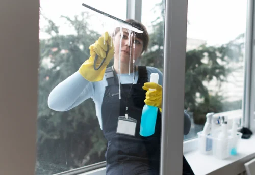 Nettoyage de vitres intérieures et extérieures à Saint-Vivien